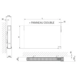 Radiateur à Fluide Caloporteur LVI - Yali Ramo - Blanc -Aldes Heizung Magasin 1397 1910 schema yali ramo 6