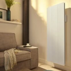 Radiateur Bloc Fonte ATLANTIC - Calissia Connecté - Vertical - 1000W - Blanc - 529910 -Aldes Heizung Magasin 1542 g