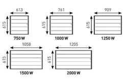 Radiateur Bloc Aluminium THERMOR - Ovation 3 PI Connecté - Blanc -Aldes Heizung Magasin 1663 2459 ovation 3 dimensions 5