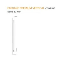 Radiateur électrique ACOVA - Fassane Premium Vertical THXP-GF Blanc -Aldes Heizung Magasin 1921 3019 schema fassane vertical