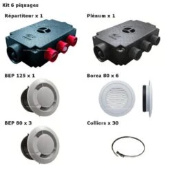 Kit VMC Double Flux Vortice VORT PROMETEO HR 400 Plus M