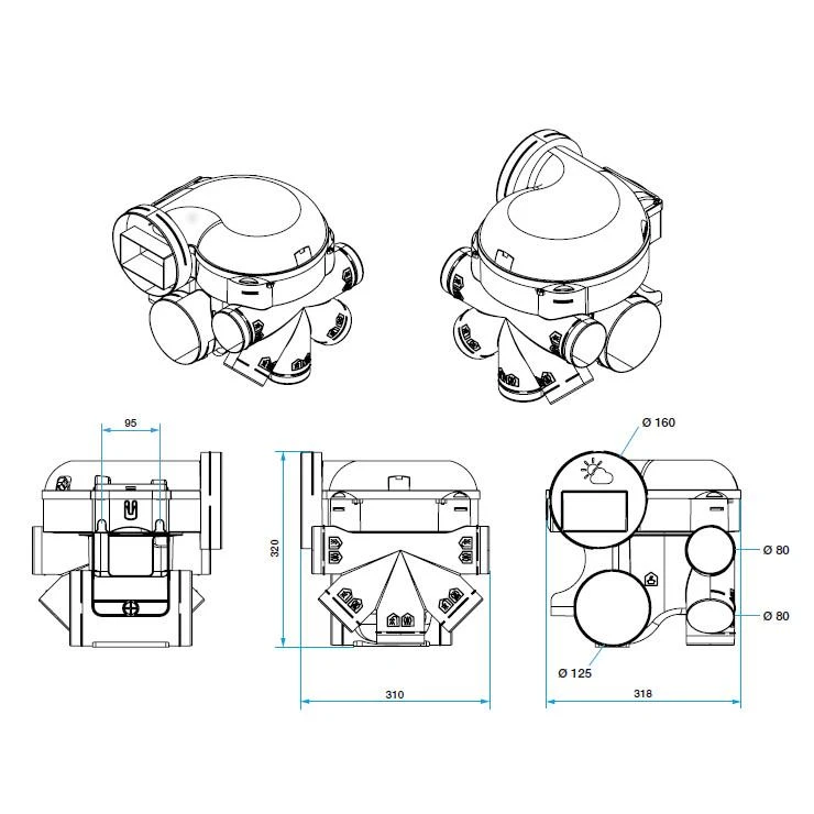 Aldes Caisson VMC GPE Easy Home Hygro Premium MW - HP - Gamme Combles 4 Aldes Caisson VMC GPE Easy Home Hygro Premium MW - HP - Gamme Combles – Image 2