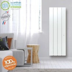 Radiateur Bloc Fonte NOIROT - Beladoo Connecté - Blanc -Aldes Heizung Magasin beladoo vertical label