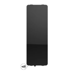 Radiateur Verre CAMPA - Campaver Ultime - Noir Astrakan -Aldes Heizung Magasin campaver ultime etroit vertical noir astrakan 01 1