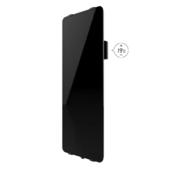 Radiateur Verre CAMPA - Campaver Ultime - Noir Astrakan -Aldes Heizung Magasin campaver ultime etroit vertical noir astrakan 02 1