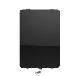 Radiateur Verre CAMPA - Campaver Ultime - Noir Astrakan -Aldes Heizung Magasin campaver ultime vertical noir astrakan 01 1