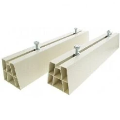 Paire De Support PVC 450 Sol Blanc - CBM - CLI04422