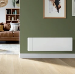 Radiateur à Inertie Bloc Fonte INTUIS – Chamane – Blanc -Aldes Heizung Magasin chamane plinthe ambiance