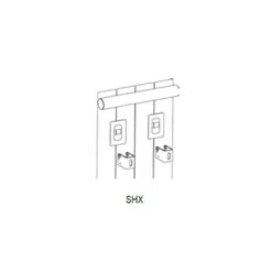 Fassane Blanc Vertical Simple SHX 9 Fassane Blanc Vertical Simple SHX -Aldes Heizung Magasin fixations shx