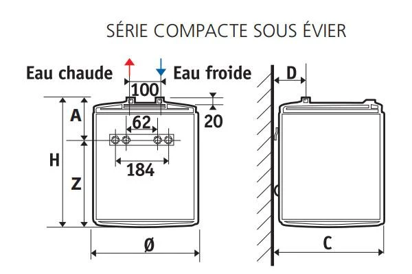 Chauffe Eau électrique - ATLANTIC - Petites Capacités Compactes 4 Chauffe Eau électrique - ATLANTIC - Petites Capacités Compactes – Image 2