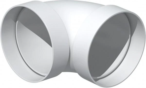 Coude Circulaire 90° CDC 100 Pour Conduits Rigides Ronds PVC - ø100mm Unelvent 833652