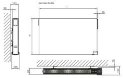 Radiateur à Fluide Caloporteur LVI - Yali Parada Plus - Blanc 11 Radiateur à Fluide Caloporteur LVI - Yali Parada Plus - Blanc -Aldes Heizung Magasin yali parada plus horizontal sch ma